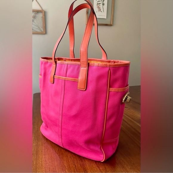 EUC, Coach, Rare, Limited Edition, Bonnie Cashin, Kiss Lock Turn Lock Tote - Picture 7 of 9